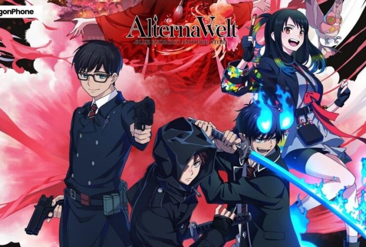 AlternaVvelt Blue Exorcist AS Characters, AlternaVvelt Blue Exorcist AS Game Logo,