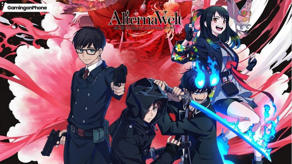 AlternaVvelt Blue Exorcist AS Characters, AlternaVvelt Blue Exorcist AS Game Logo,