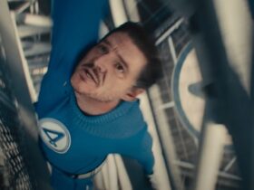 Pedro Pascal as Reed Richards/Mister Fantastic in The Fantastic Four: First Steps