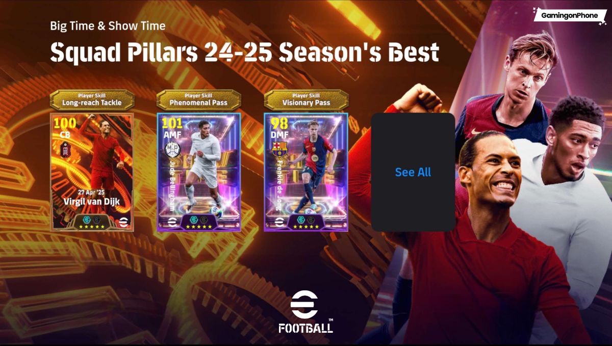 eFootball 2025 Squad Pillars 24-25 Season's Best
