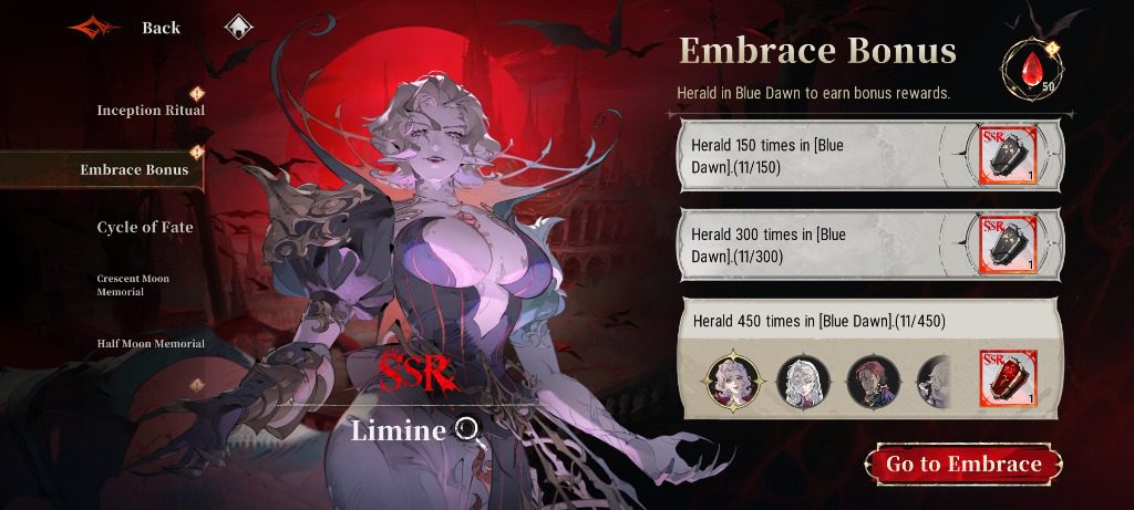 Silver and Blood Embrace Bonus