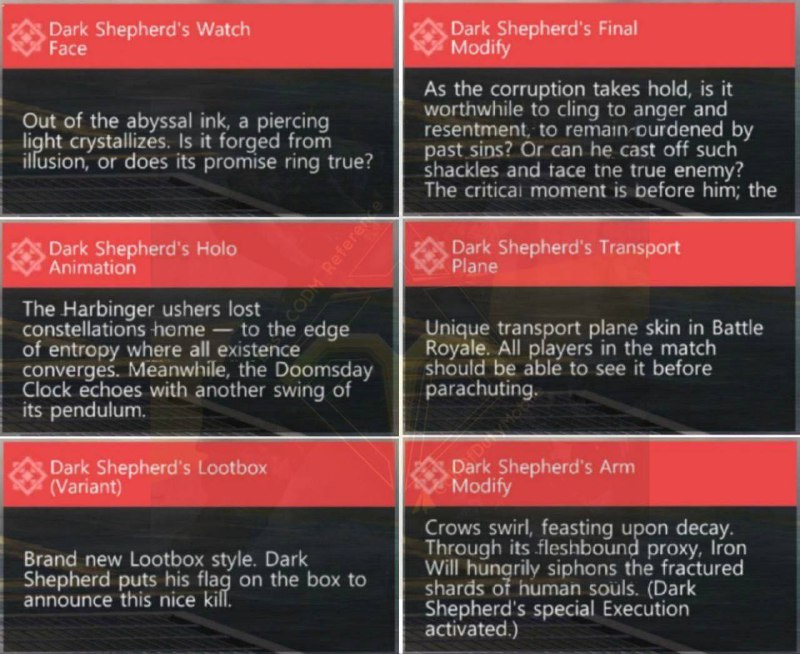 #News_time some items Dark ShePherd ...