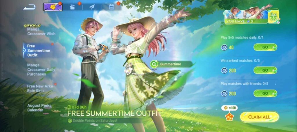 Flowborn's Summertime Outfit in HOK
