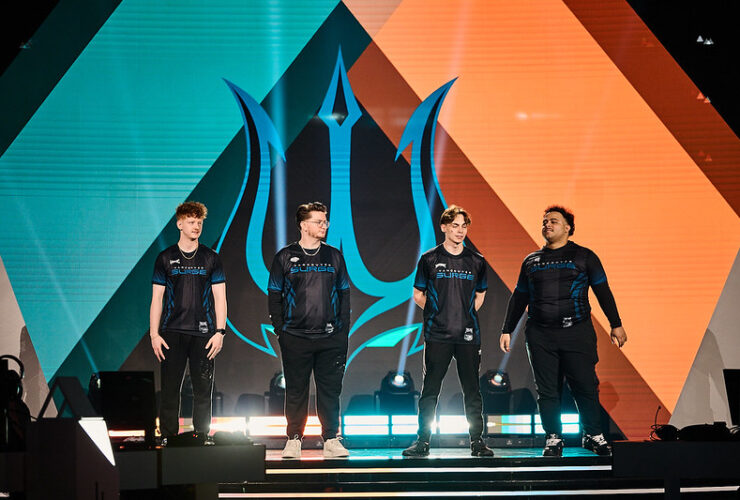 Vancouver Surge on stage at Esports World Cup 2025