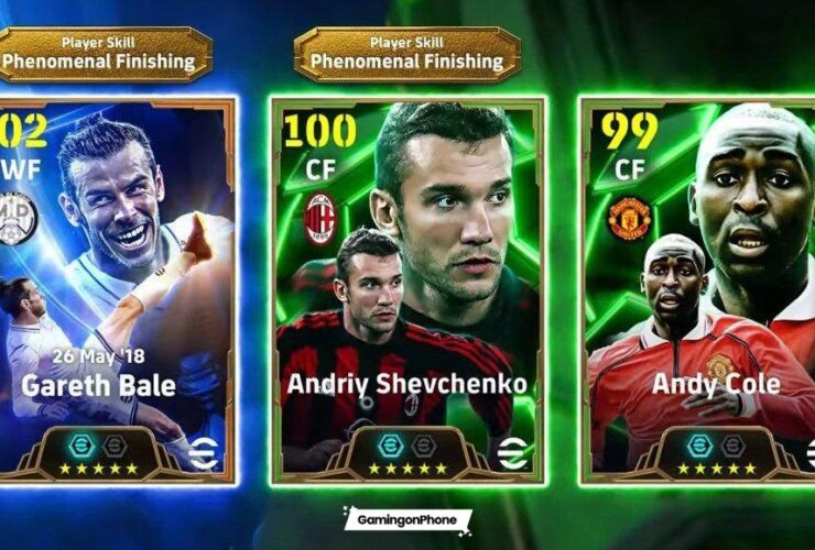 eFootball 2025 European Clubs Attackers pack Bale, Shevchenko, Cole