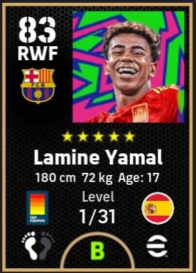 eFootball 2026 Lamine Yamal Edition pack Yamal