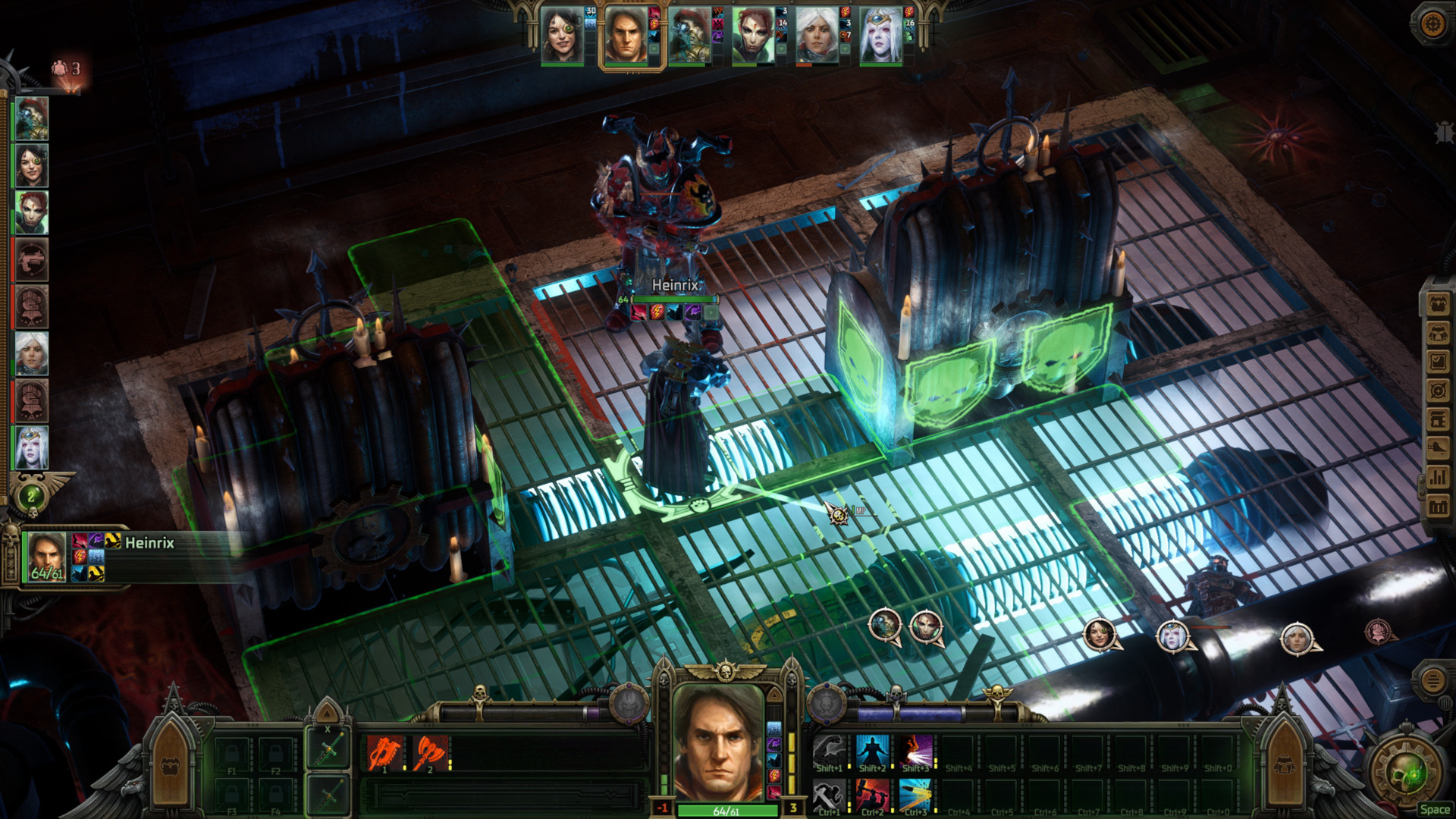 warrior tanking a chaos marine in rogue trader