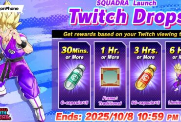 Dragon Ball Gekishin Squadra Twitch Drops Event cover