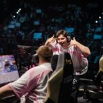 RieN from Team Heretics is hyped at Champions Paris