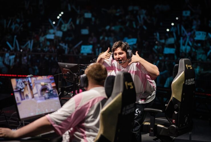 RieN from Team Heretics is hyped at Champions Paris