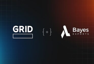 GRID x Bayes Esports announcement image with two company logos