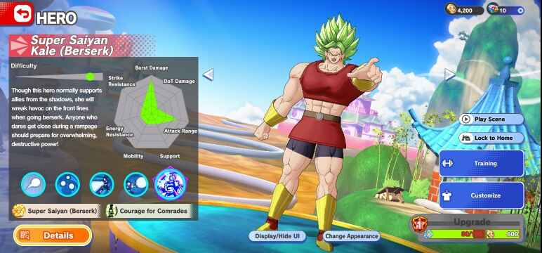 Super Saiyan Kale (Berserk) in Dragon Ball Gekishin Squadra