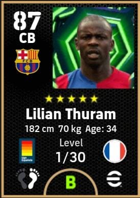eFootball 2026 Epic Spanish League Guardians Thuram