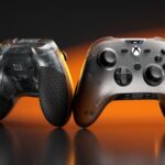The new Scuf Valor Pro Wireless on a black and orange background