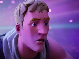 Fortnite character Jonesy looks shocked in the story trailer for Season X.