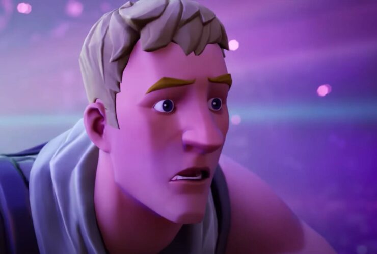 Fortnite character Jonesy looks shocked in the story trailer for Season X.