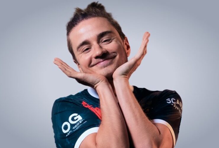 N0tail smiling for OG Esports Dota 2