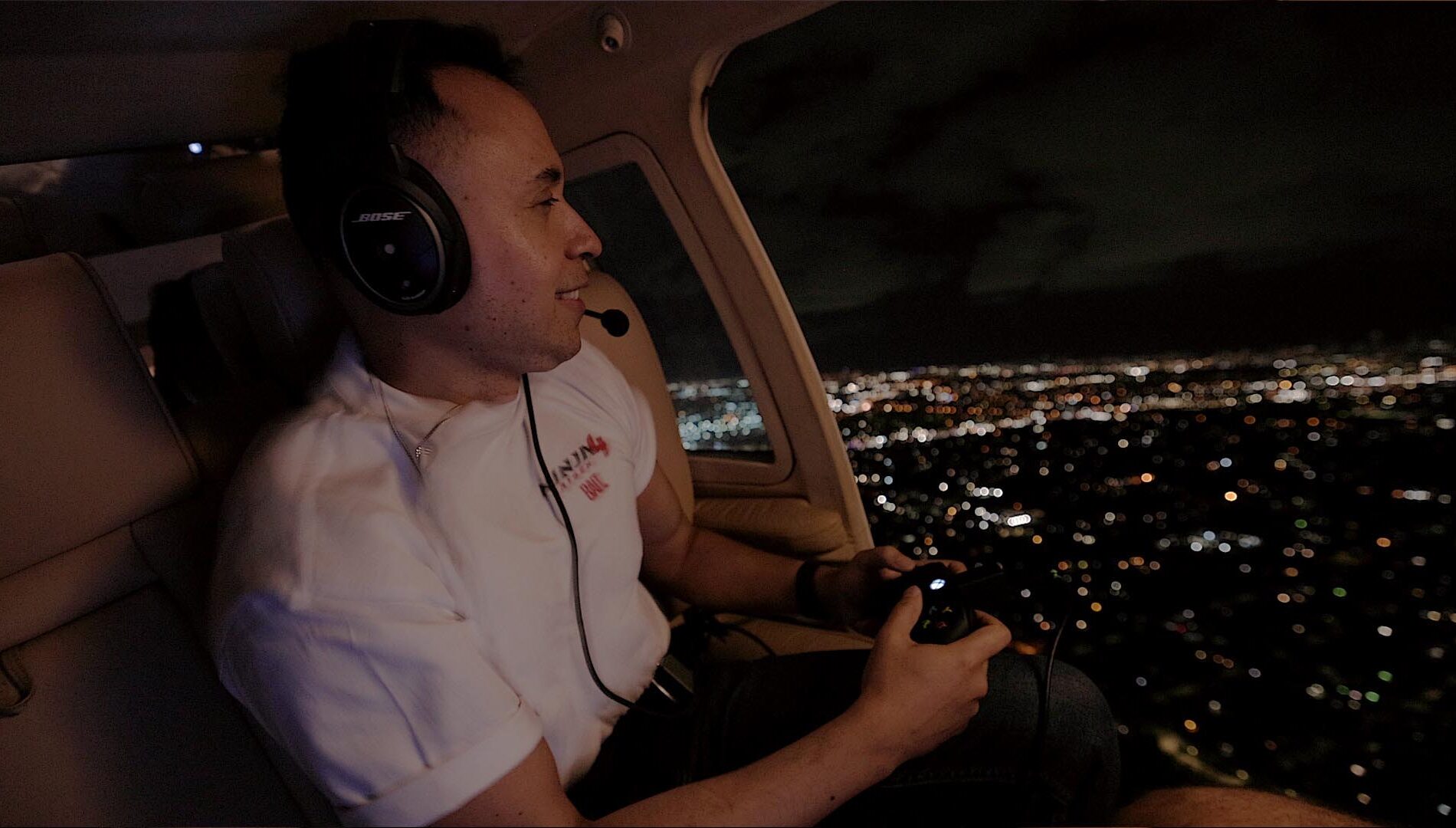 Ninja Gaiden 4 Helicopter Stunt Image - Master Rodriguez playing in helicopter