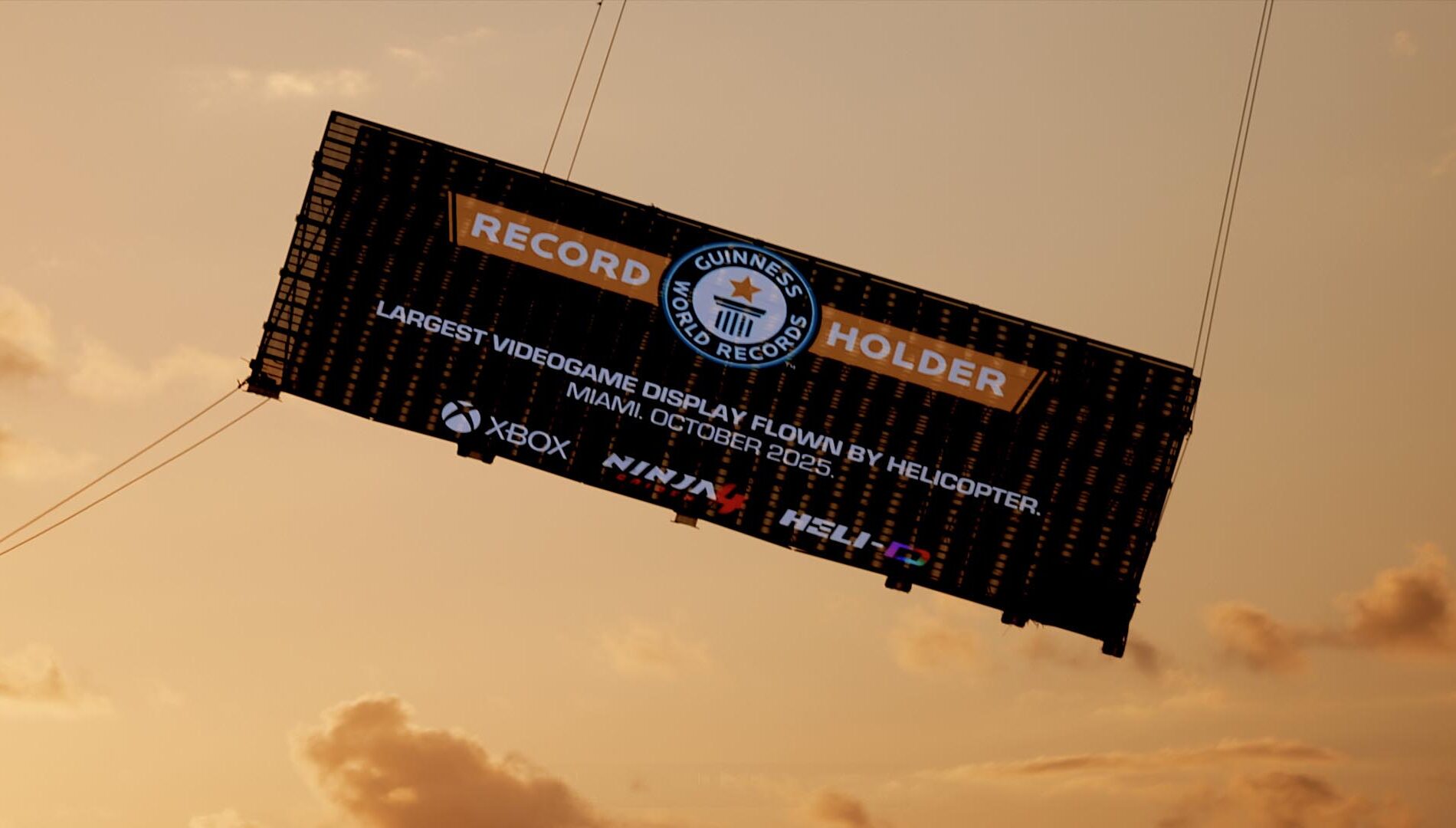 Ninja Gaiden 4 Helicopter Stunt Image - World Record display