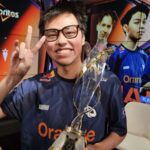 Yukino smiling with the LFL trophy