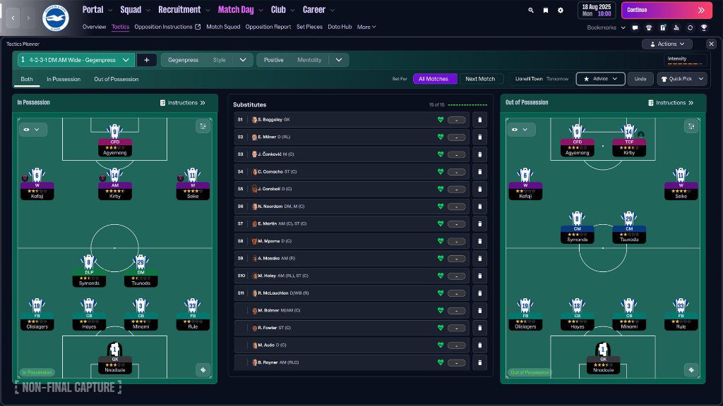 Football Manager 26 Touch Gameplay