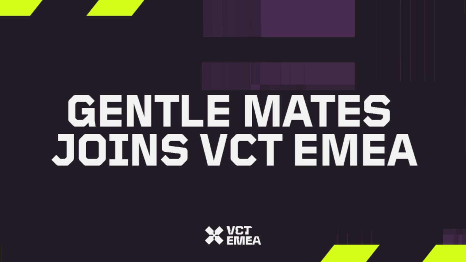 Gentle Mates Joins VCT EMEA Following Movistar KOI's Removal From League