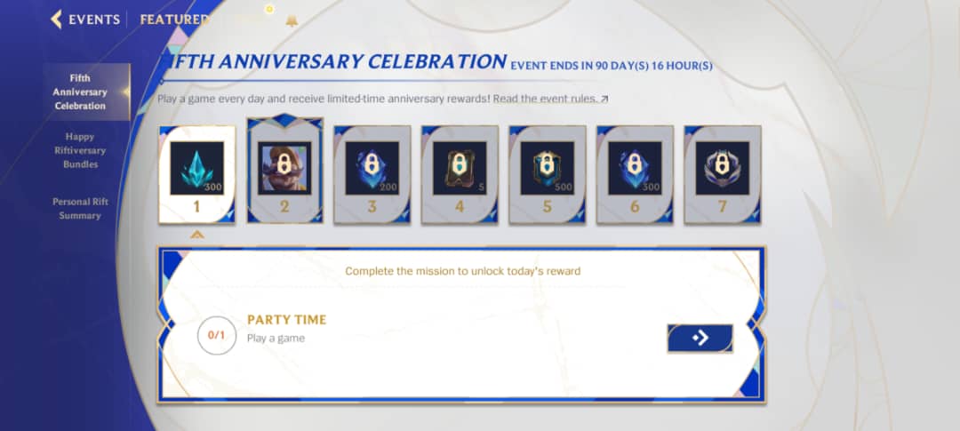 League of Legends: Wild Rift 5th Anniversary Event