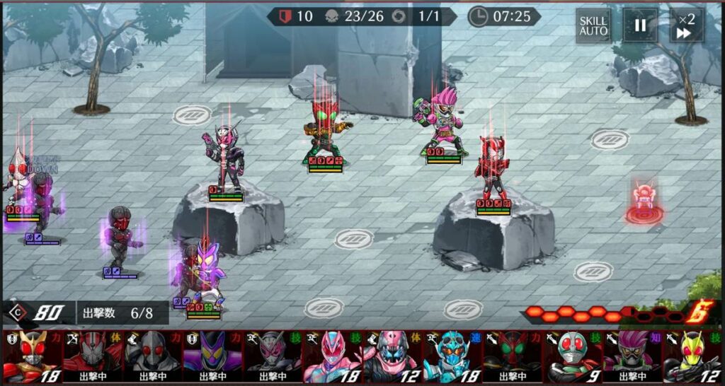 Kamen Rider DEFENSE WARRIORS gameplay