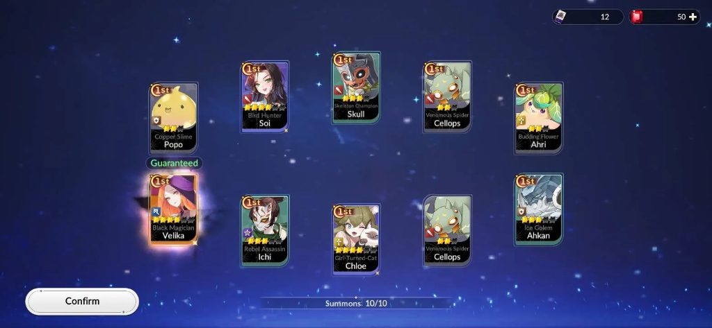 Rerolling in Seven Knights: ReBIRTH