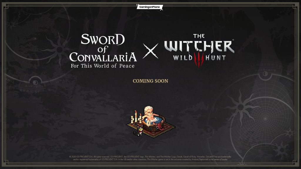 Sword of Convallaria x The Witcher 3: Wild Hunt Collaboration Cover