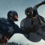 Marvel 1943: Rise of Hydra screenshot of Captain America facing off against Black Panther