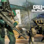 Black Ops 7 operator with DAWG scorestreak and BO7 logo in top right corner