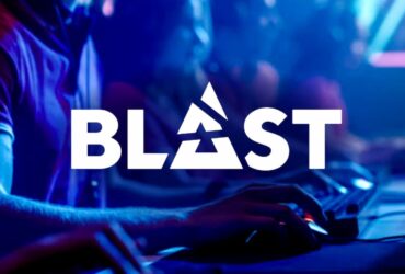 BLAST logo on background of people gaming