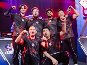 G2 celebrate at Red Bull Home Ground Valorant tournament in New York