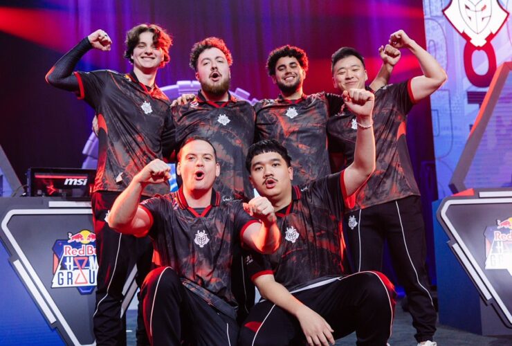 G2 celebrate at Red Bull Home Ground Valorant tournament in New York