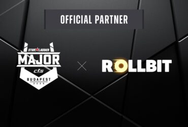 StarLadder Budapest Major x Rollbit sponsorship announcement graphic