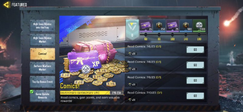 #Event !Comics | Missions: Reading comics...