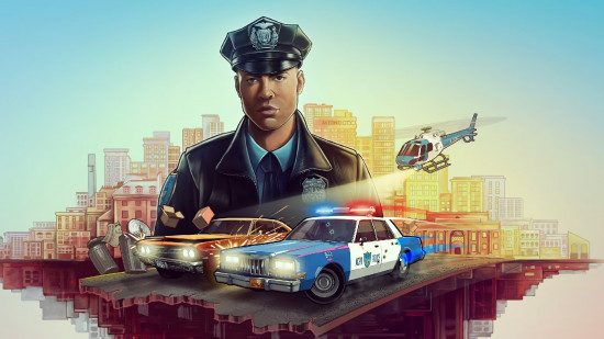 fanatical-black-friday-deals-news-the-precinct An image of Nick Cordell Jr. behind police vehicles in The Precinct key art
