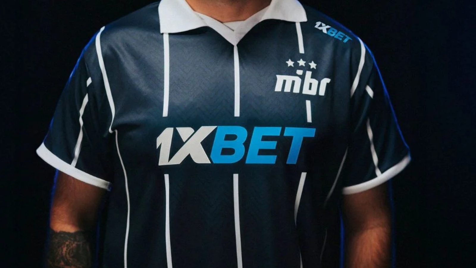 MIBR Valorant roster with 1xBet sponsor