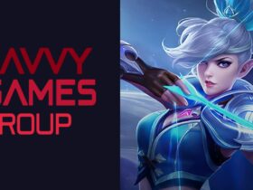 Side by side image of savvy games group logo with MLBB character