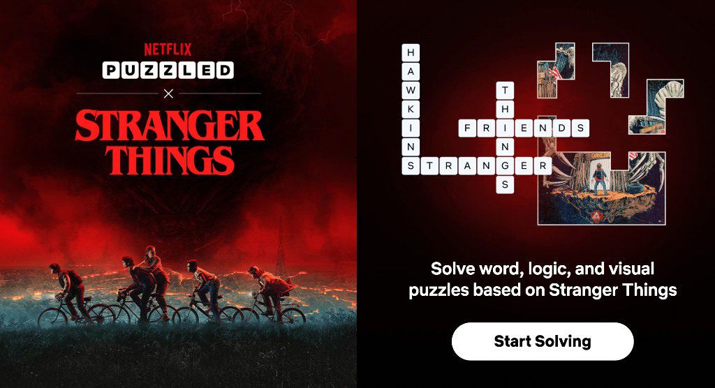 Netflix Puzzled x Stranger Things