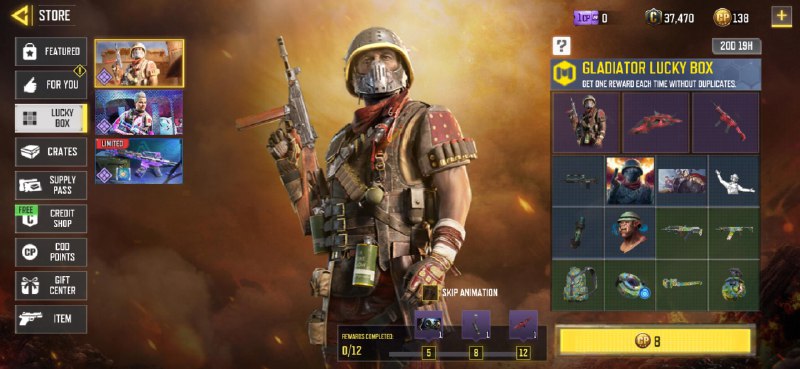 | #new_news Gladiator Lucky Box to play...