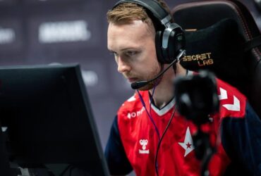 gla1ve playing for astralis at BLAST counter strike tournament