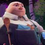 Wanderstop image showing Boro the shopkeeper holding a tea cup. GamesRadar+'s Best of 2025 logo is in the top right-hand corner of the image