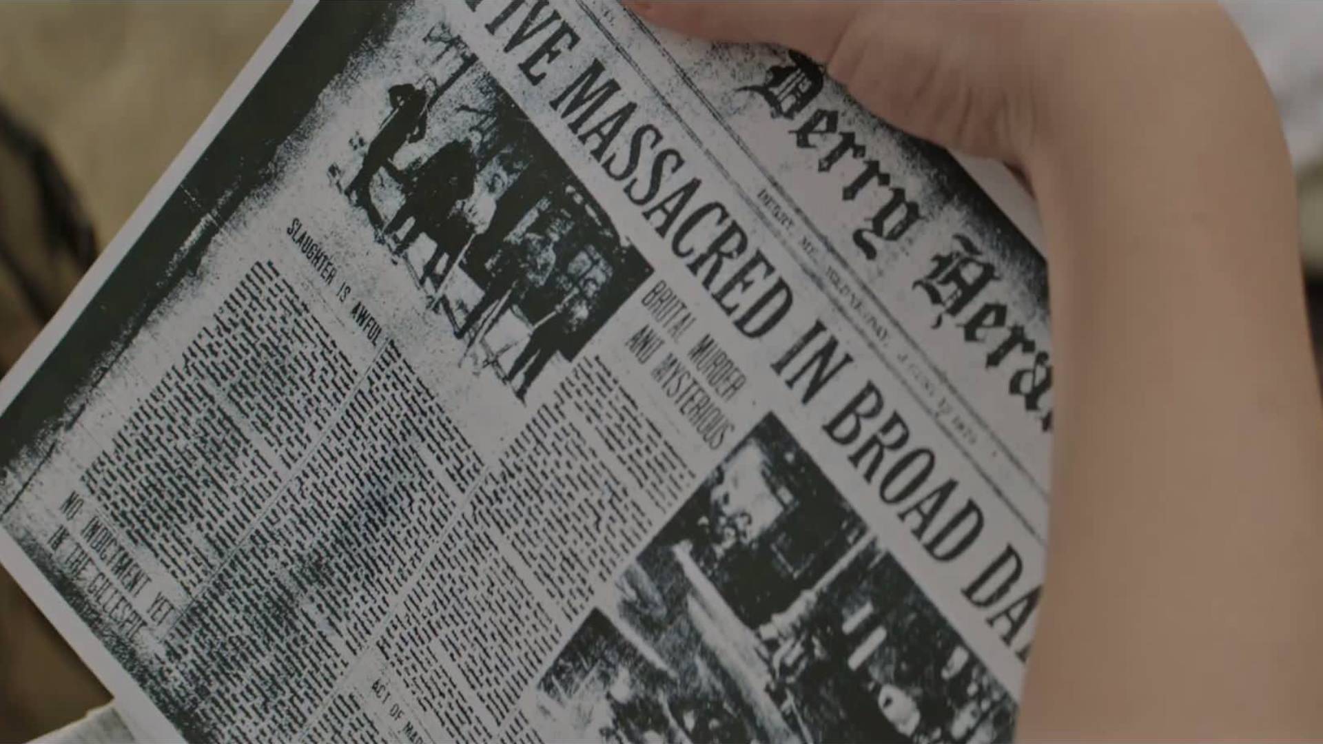 An article about the Bradley Gang Massacre in the first It movie