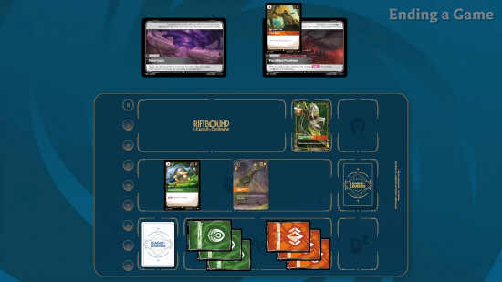 League of Legends Riftbound Online future scarcity: a Riftbound game in progress