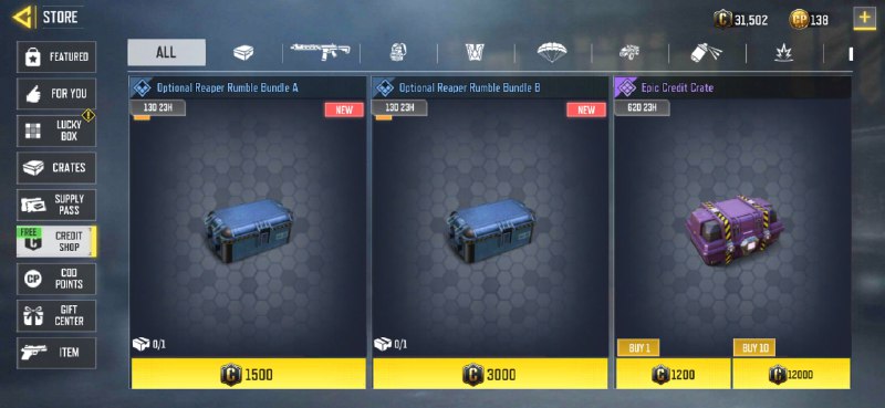 | #new_news Credit store with new items to...