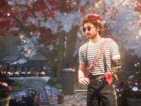 Clair Obscur: Expedition 33's Gustave in a French-inspired outfit